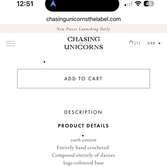 Chasing Unicorns Daisy Jane Crochet Dress - S - Picture 9 of 13